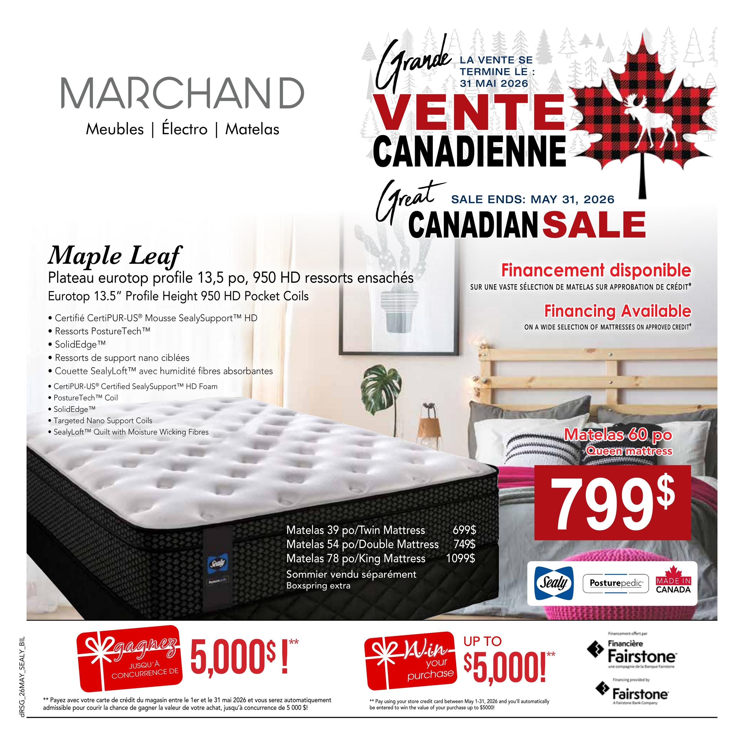 Circulaire Meubles Marchand - Matelas