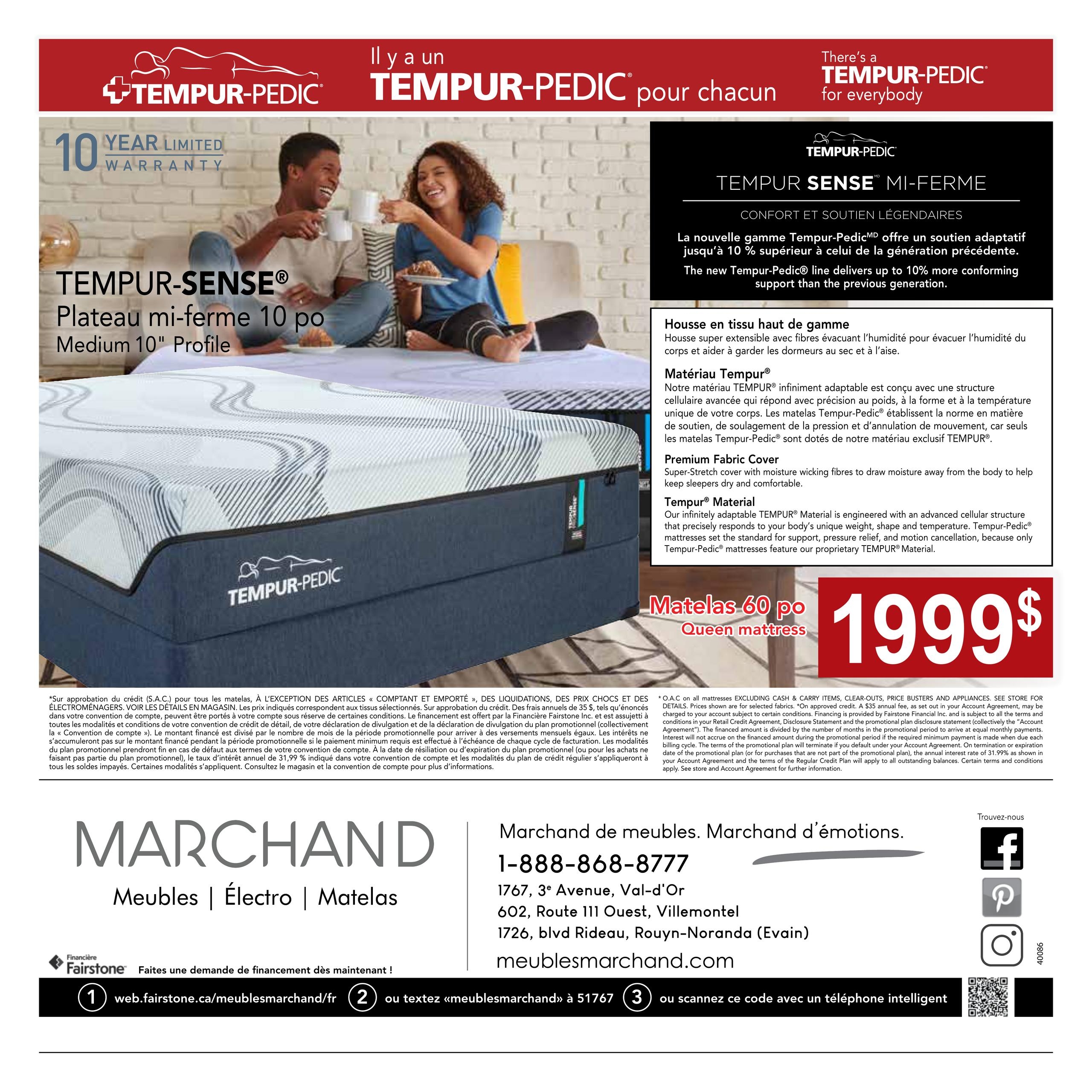 Circulaire Meubles Marchand - Matelas