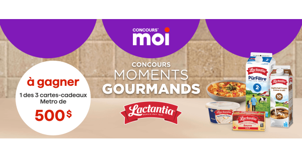 Concours Metro Gagnez l'une des trois cartes-cadeaux de 500$!