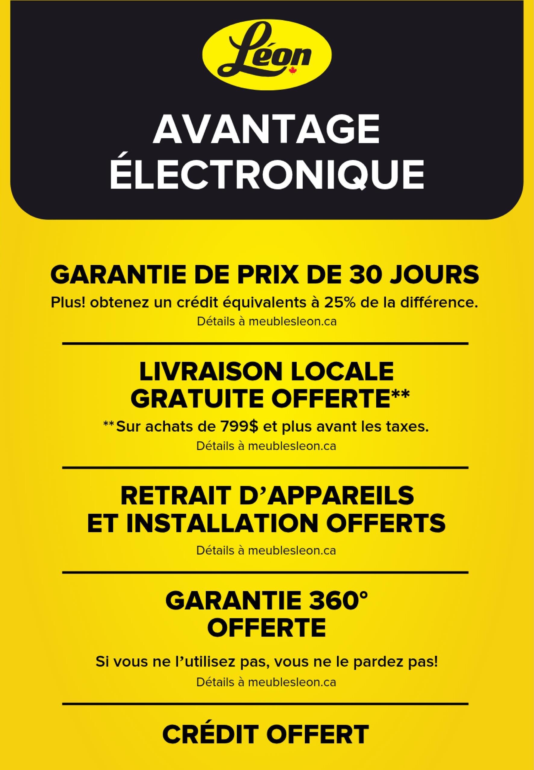 Circulaire Meubles Léon - Les meilleures Marques à Prix réduits