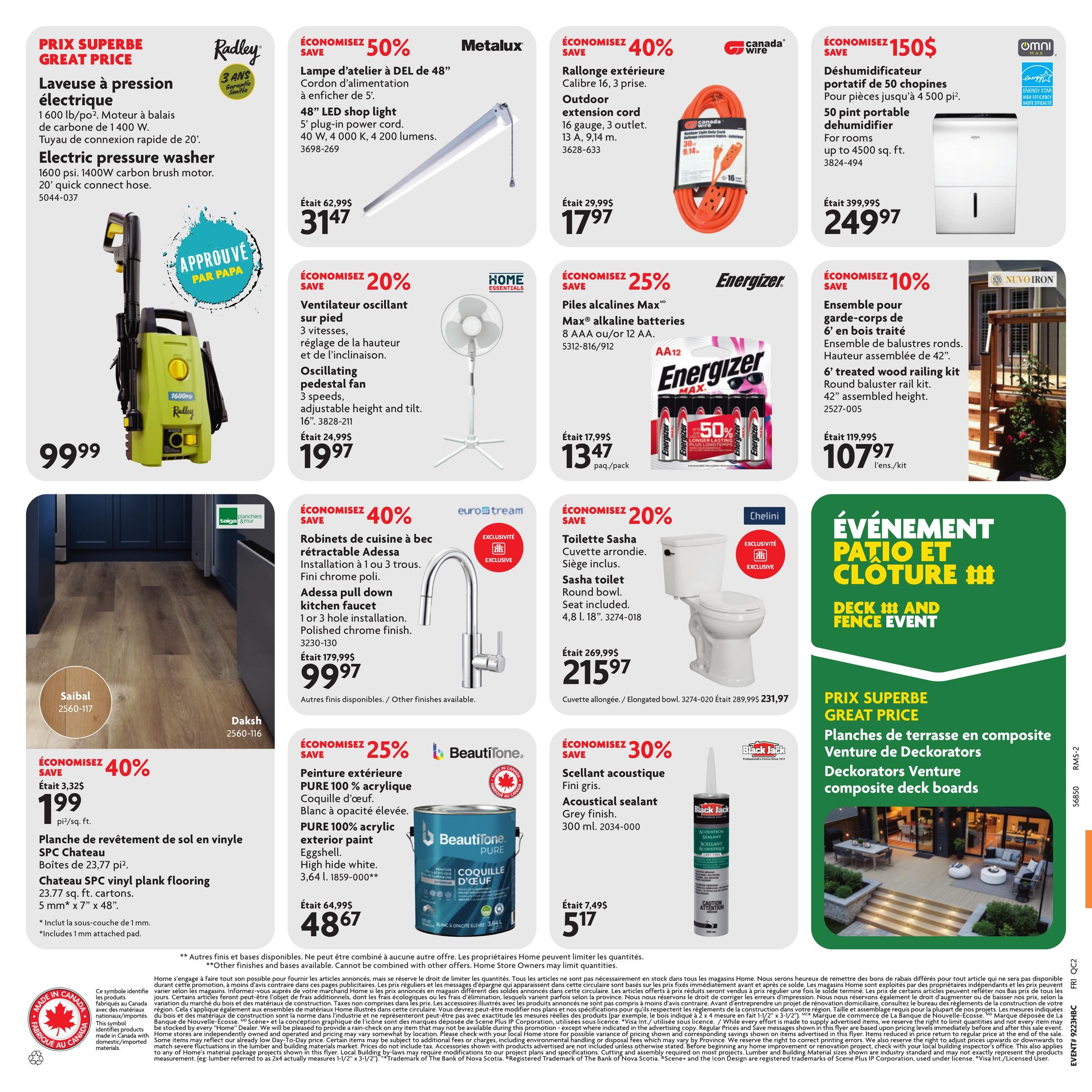 Circulaire Home Hardware - Centre de Rénovation