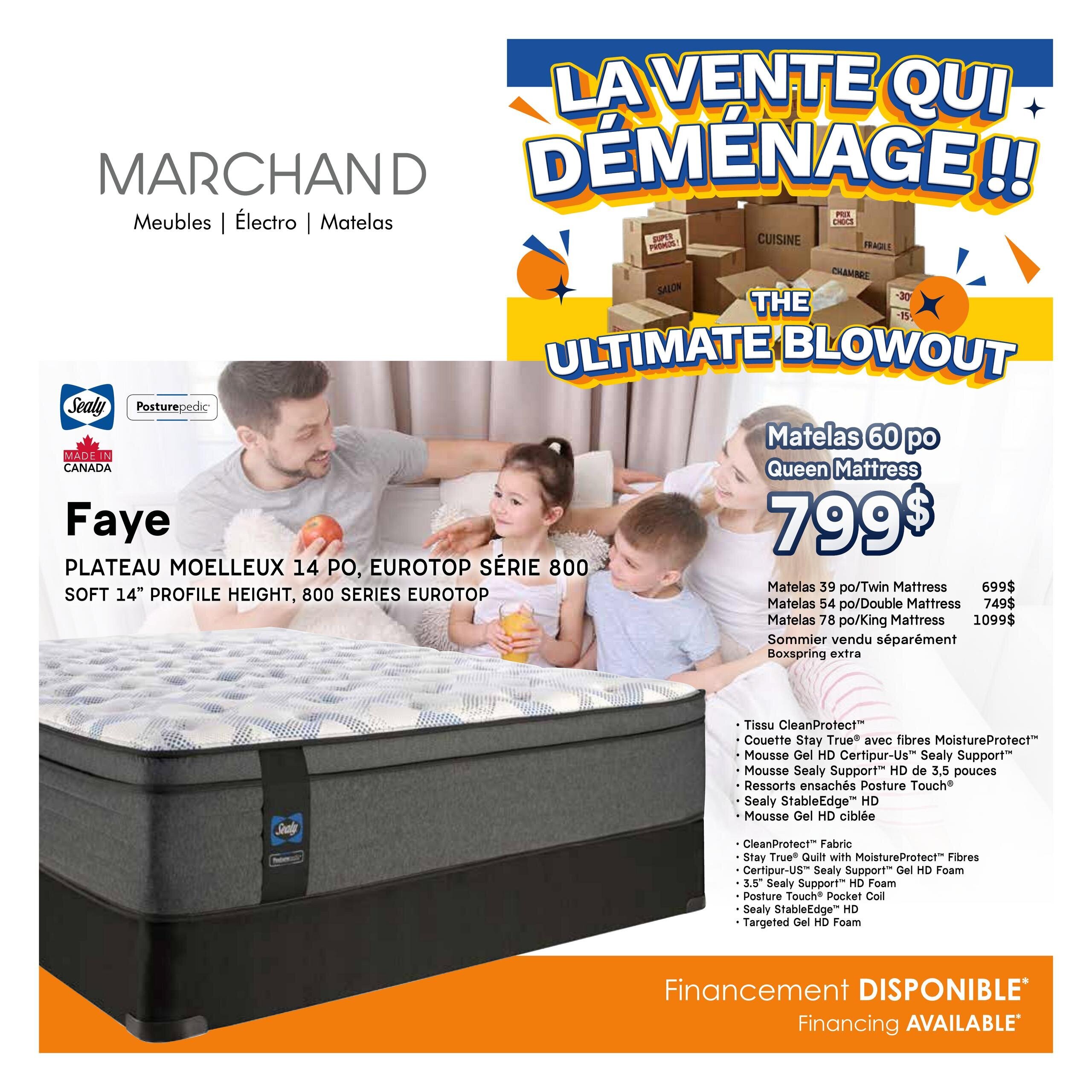 Circulaire Meubles Marchand - Matelas