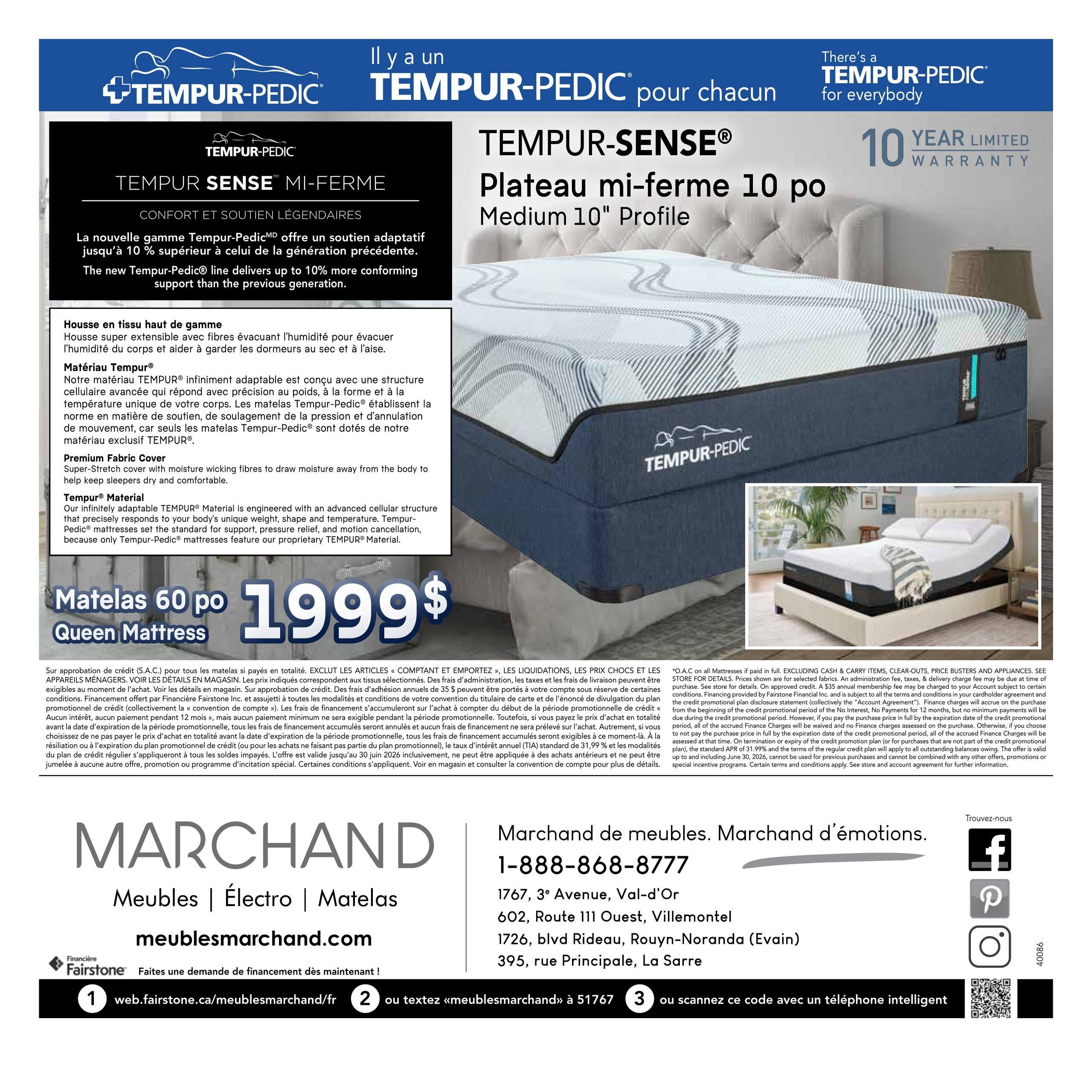 Circulaire Meubles Marchand - Matelas