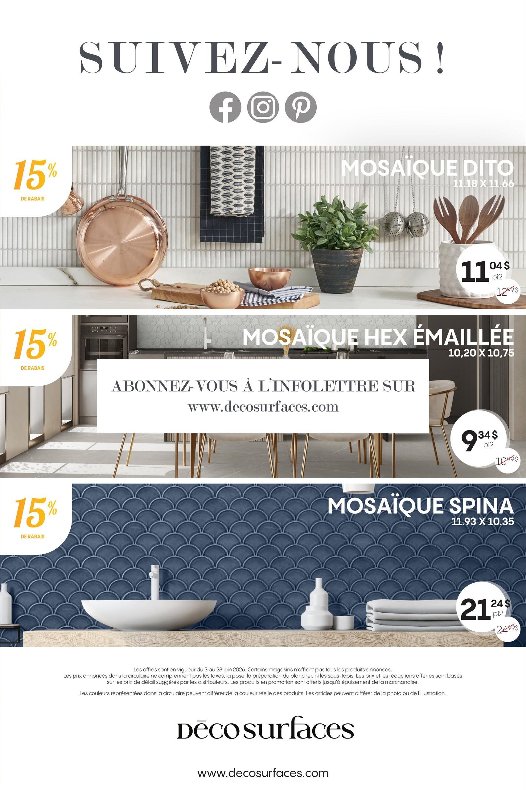 Circulaire Déco Surfaces