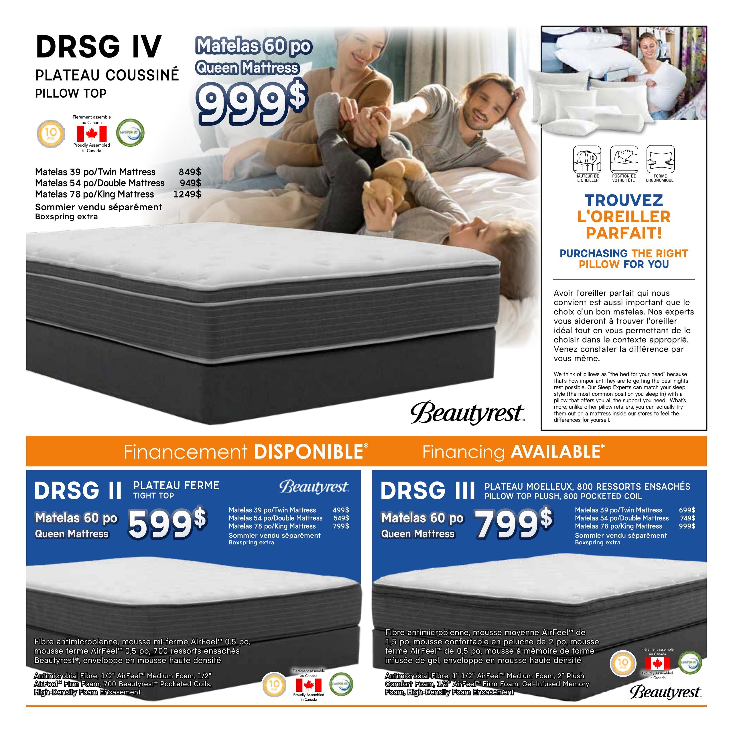 Circulaire Meubles Sinray - Matelas