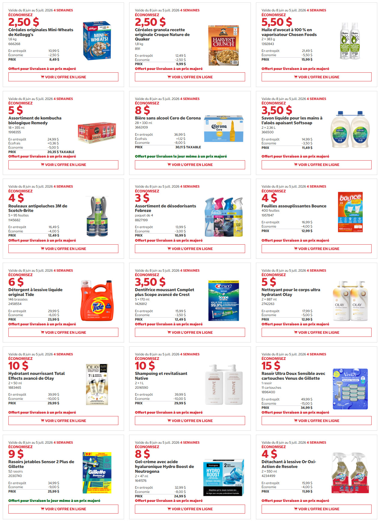Rabais Costco