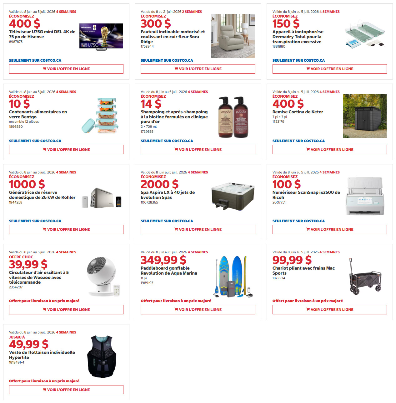Rabais Costco