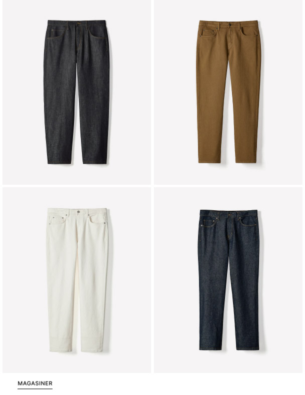 En ligne seulement : jeans à 45,90$