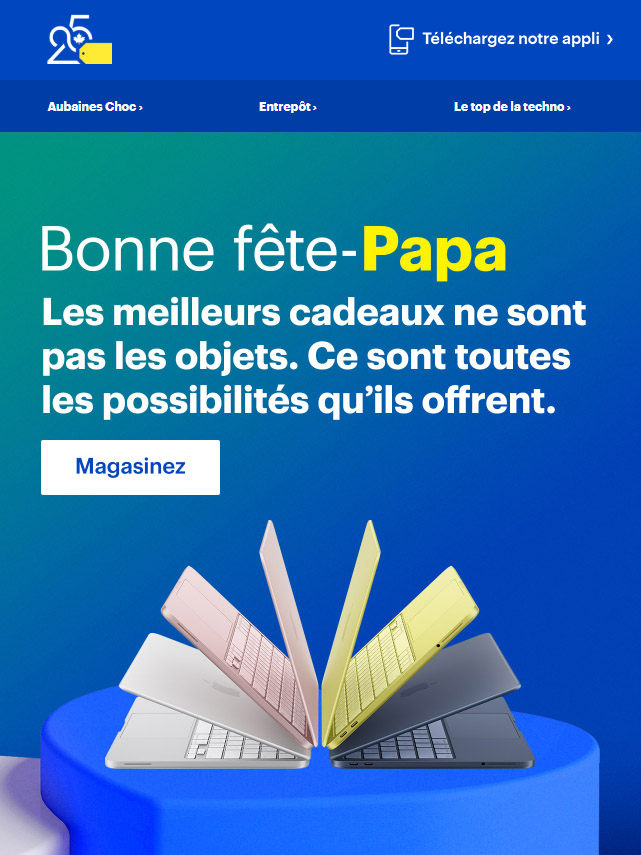 Des cadeaux d'Apple que papa va adorer.
