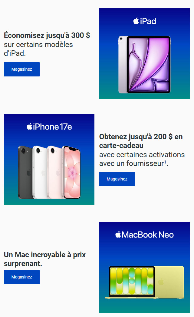 Des cadeaux d'Apple que papa va adorer.