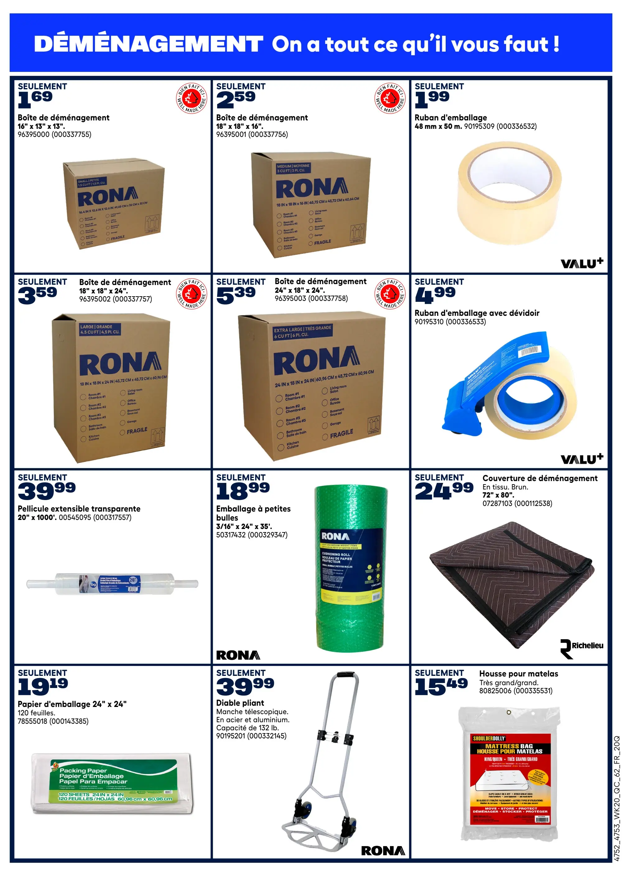 Circulaire Rona