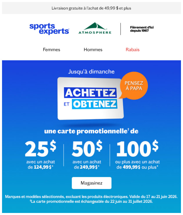 Achetez et obtenez : c’est parti