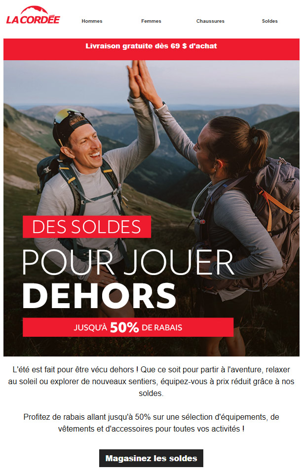 On lance les Soldes pour jouer dehors !