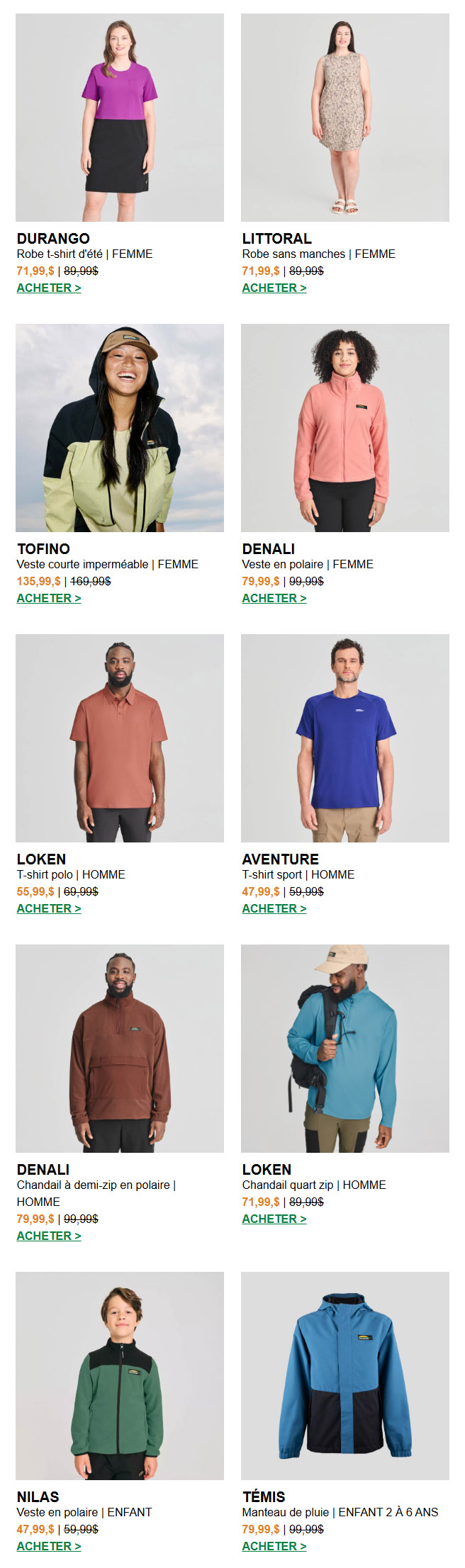 Profitez des SOLDES d’été jusqu’à 20% de rabais