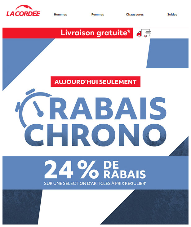 24% de rabais, plus que quelques heures