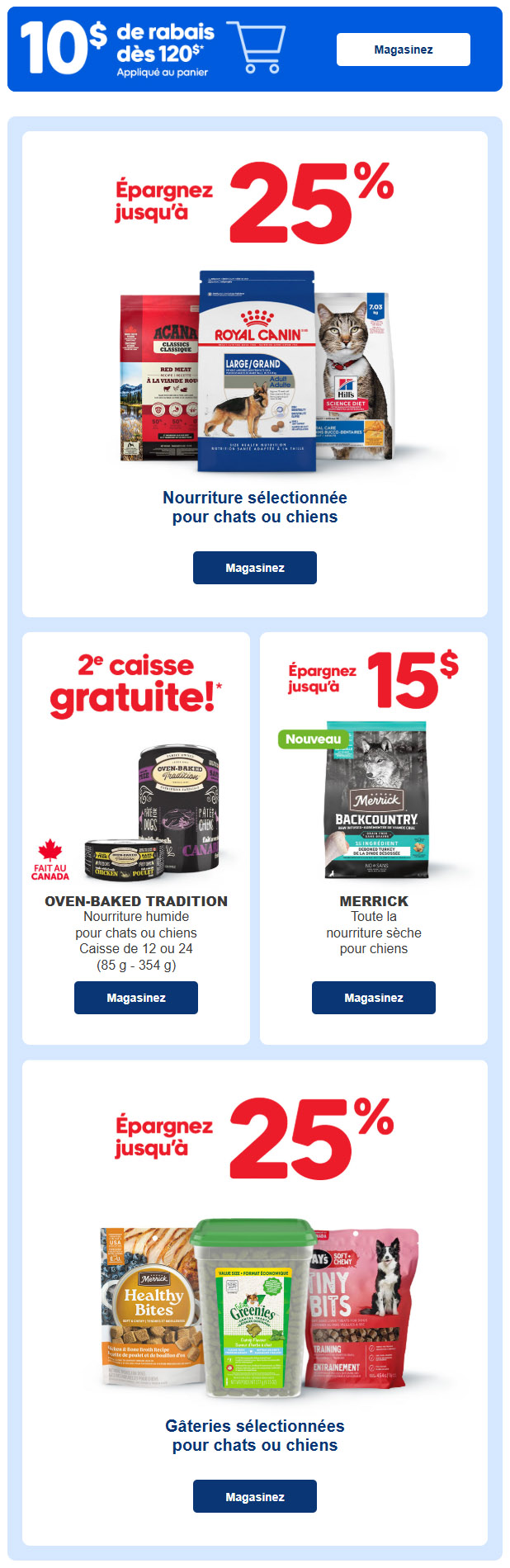 Nouvelles offres limitées! En ligne seulement