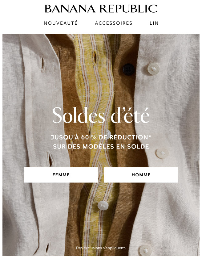Nos soldes d’été sont de retour (et en cours!)