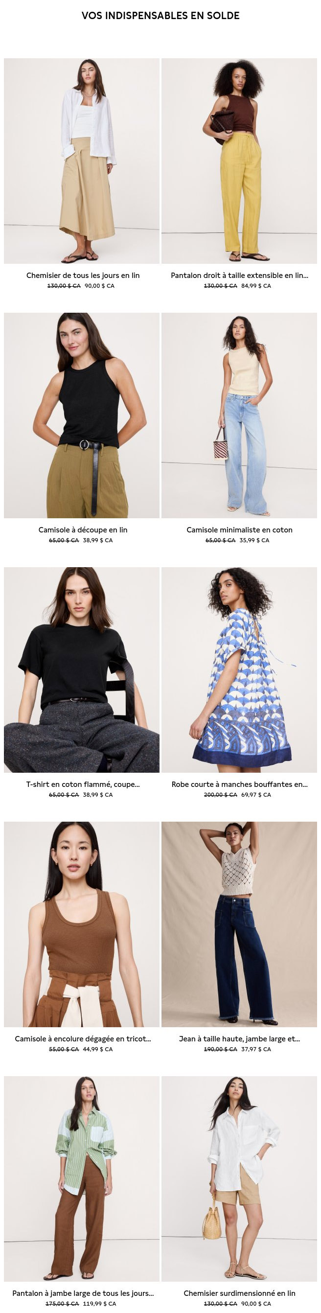 Nos soldes d’été sont de retour (et en cours!)
