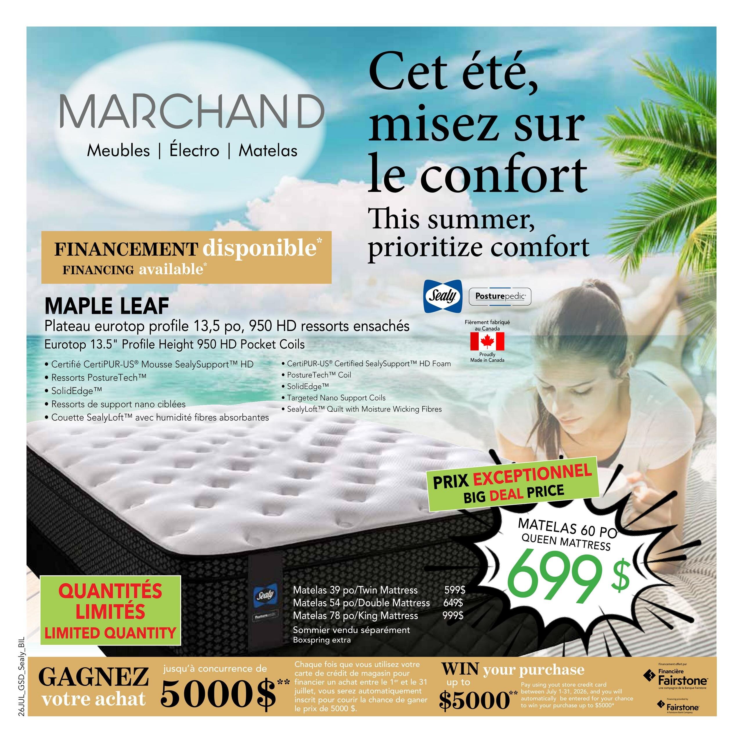 Circulaire Meubles Marchand - Matelas
