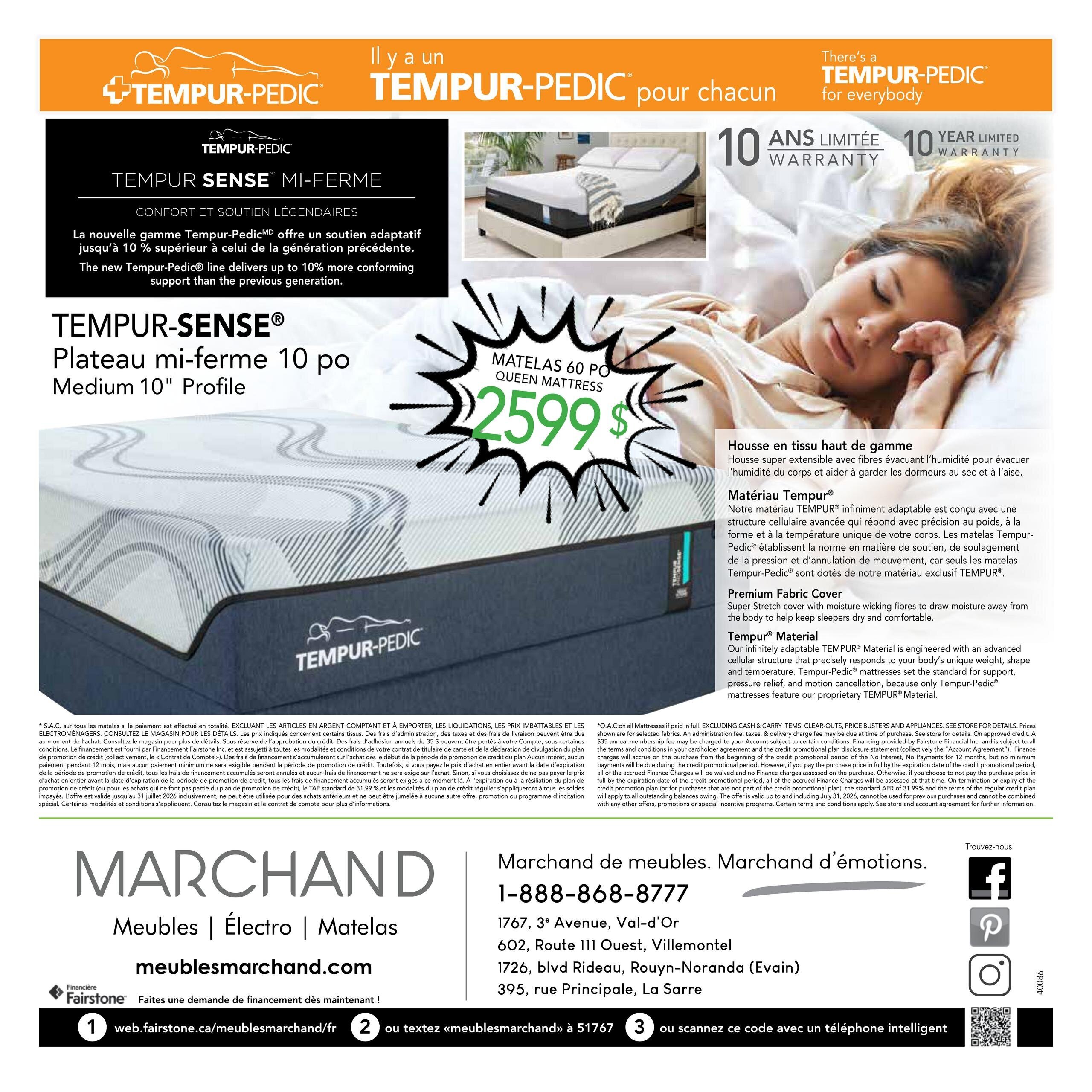 Circulaire Meubles Marchand - Matelas