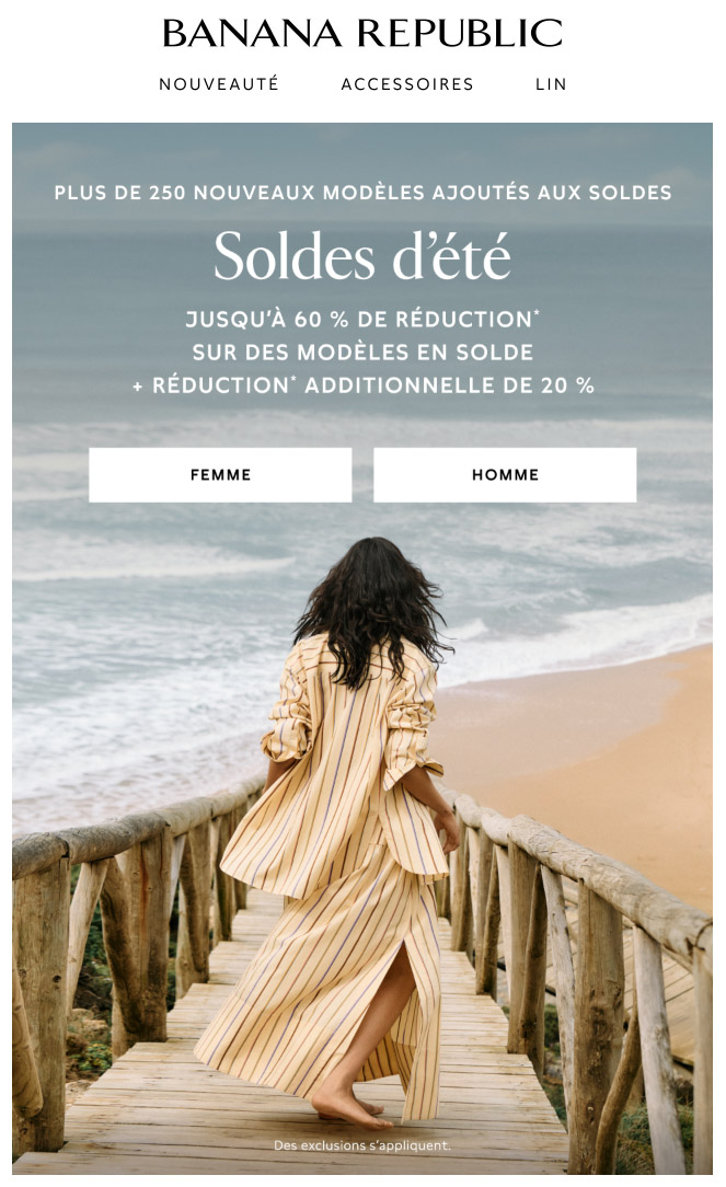 Des modèles pour vos escapades et vos rassemblements : jusqu’à 60 % de réduction sur des modèles en solde