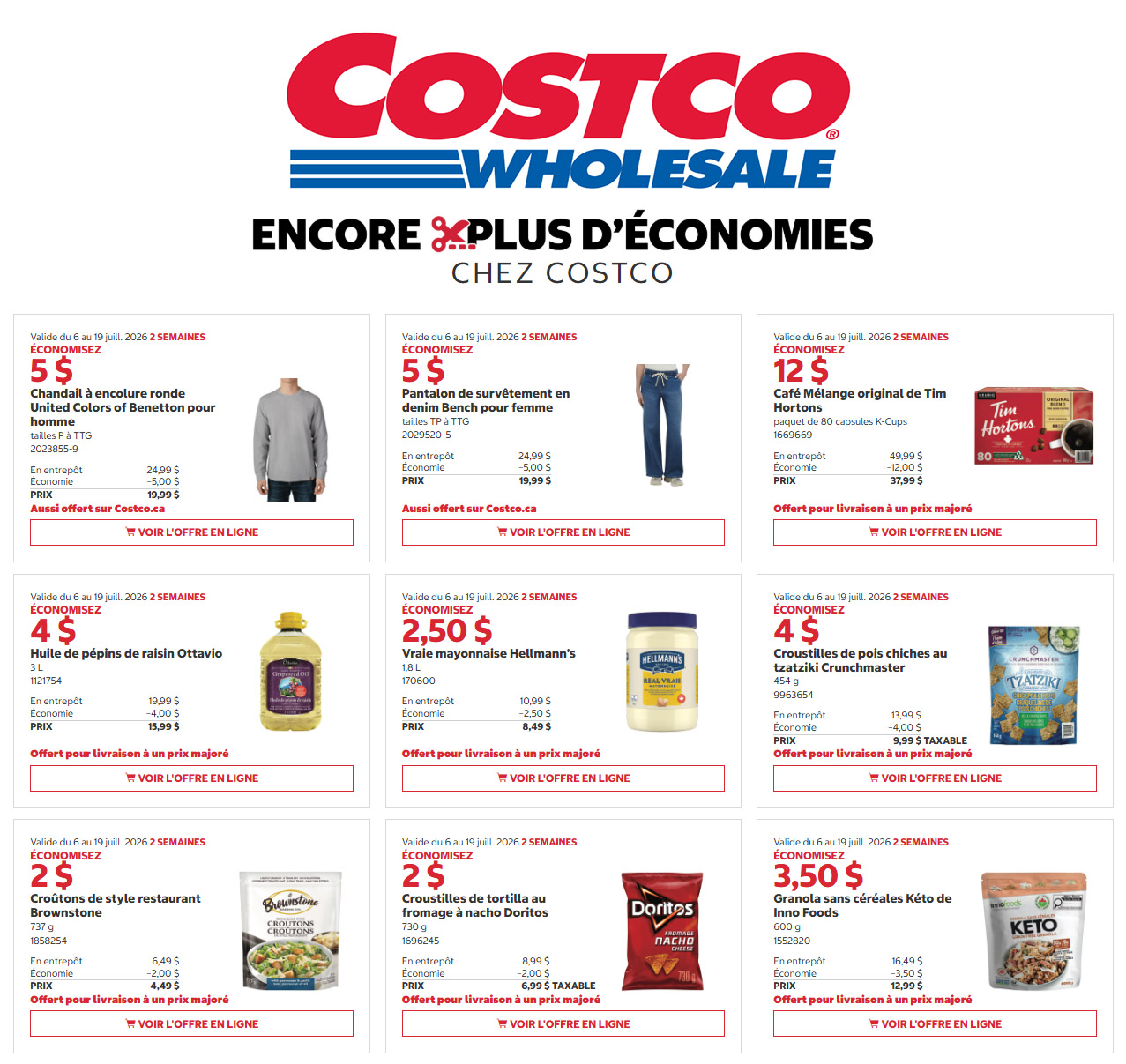 Rabais Costco