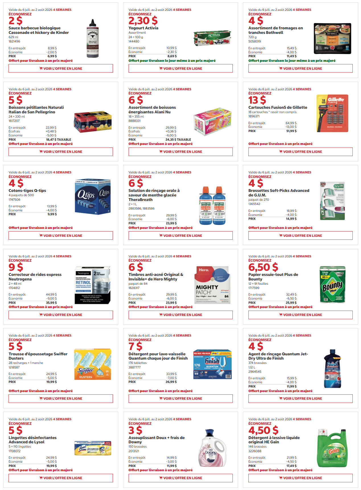 Rabais Costco
