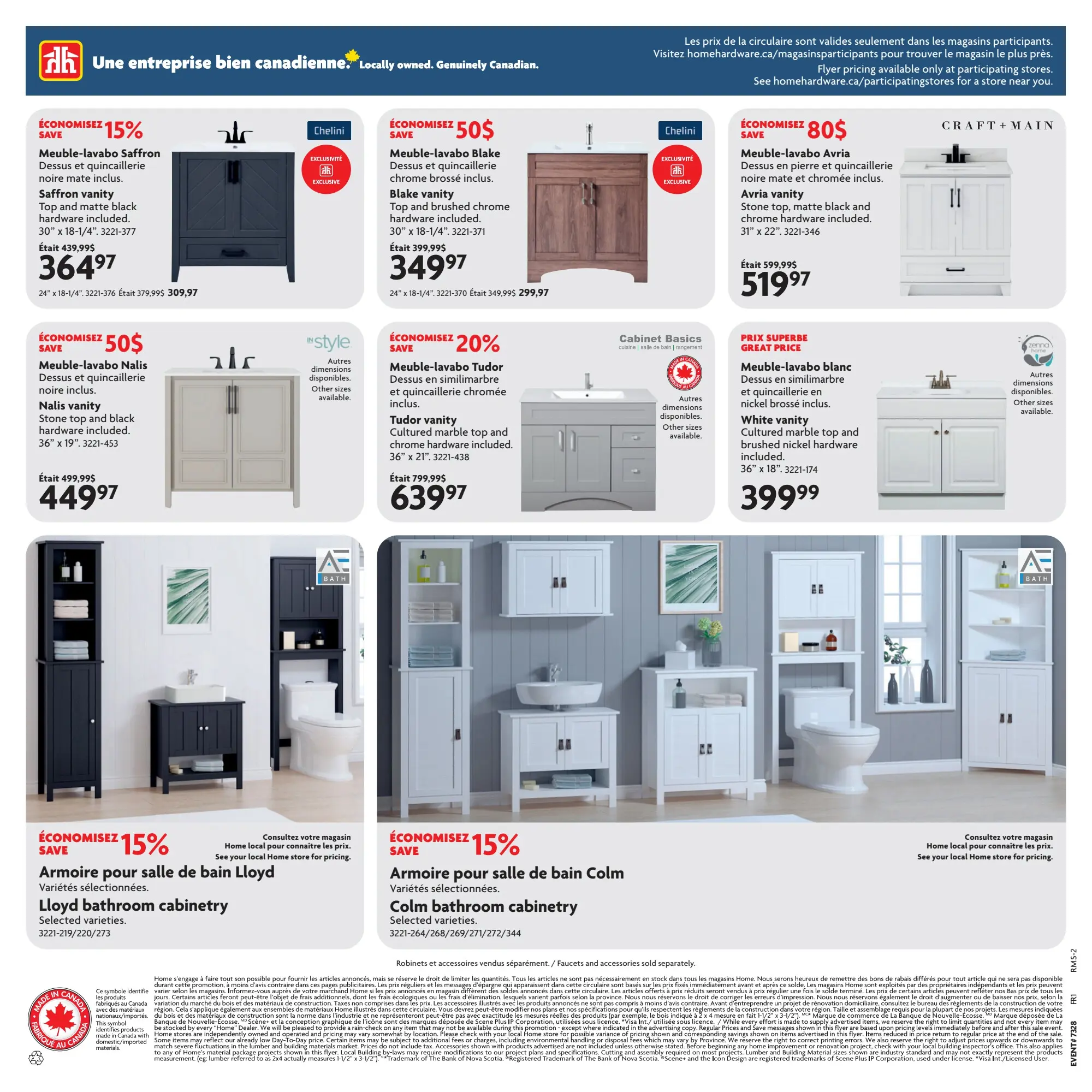 Circulaire Home Hardware - Solde ultime salle de bain
