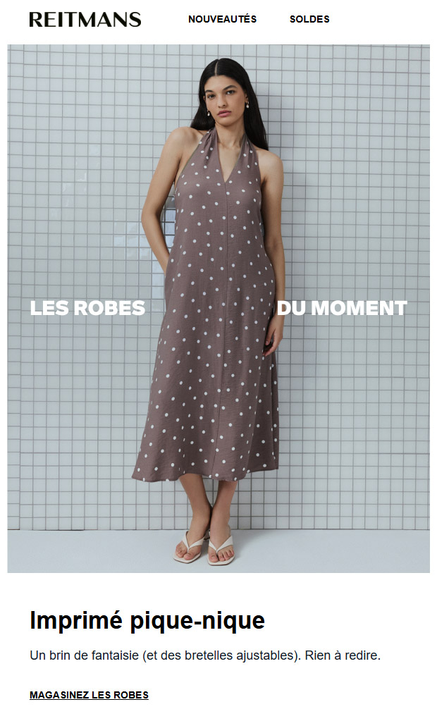 Pas de panique. Les robes sont là