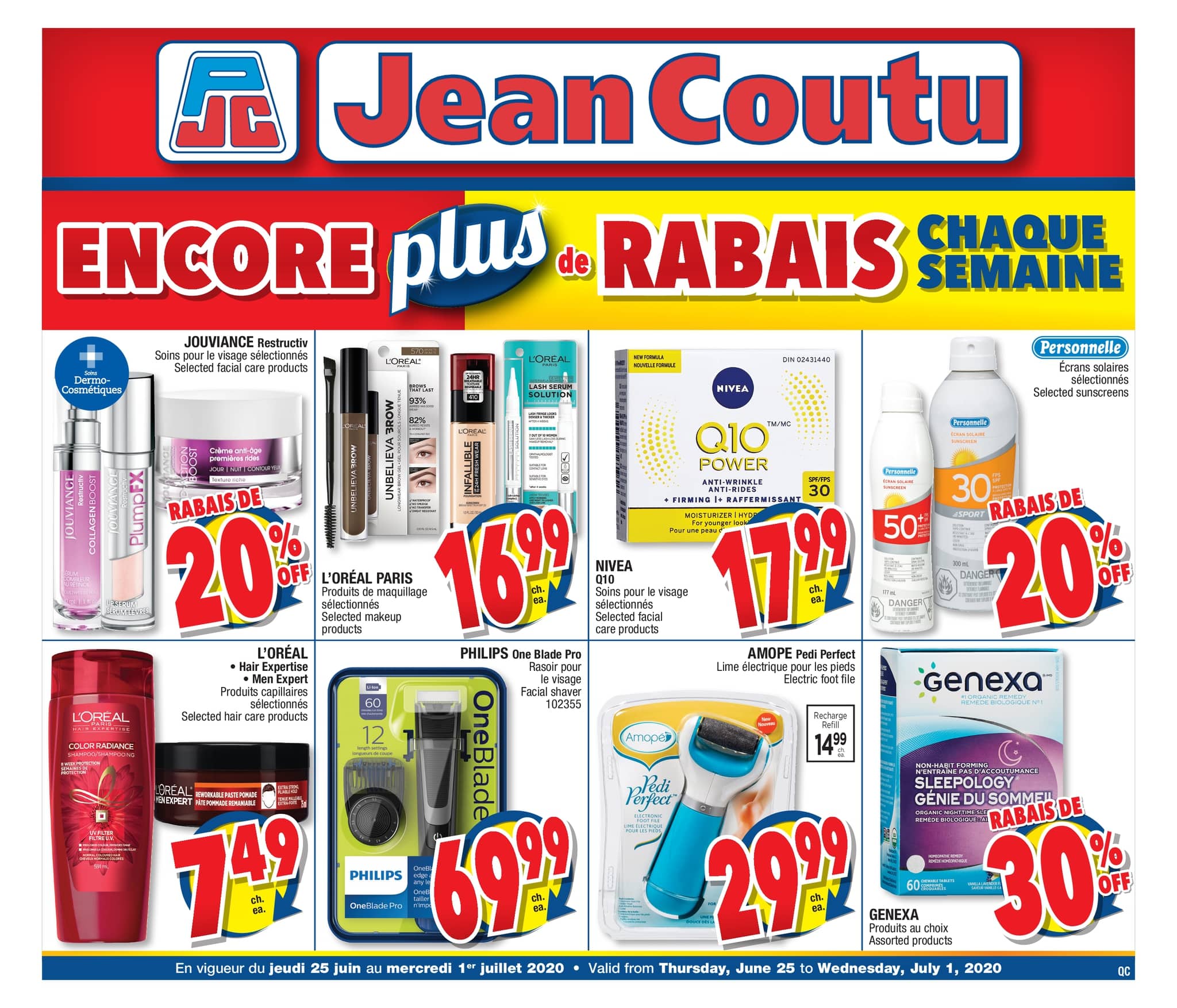 Promotions et rabais Jean Coutu Circulaire en ligne