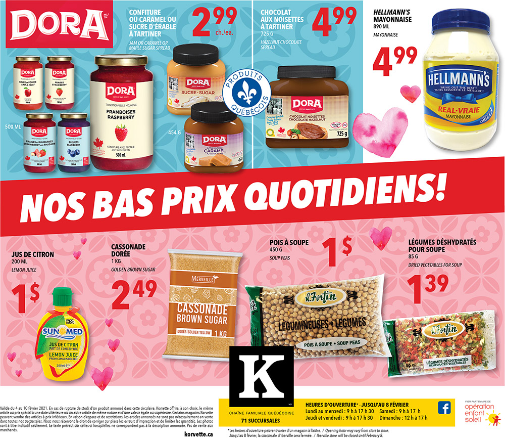 Circulaire Korvette du 4 au 10 Février 2021 Circulaire en ligne