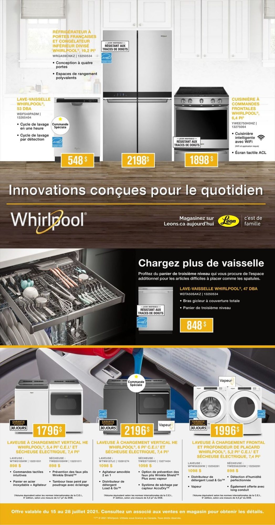 Circulaire Meubles Léon du 15 au 28 juillet 2021