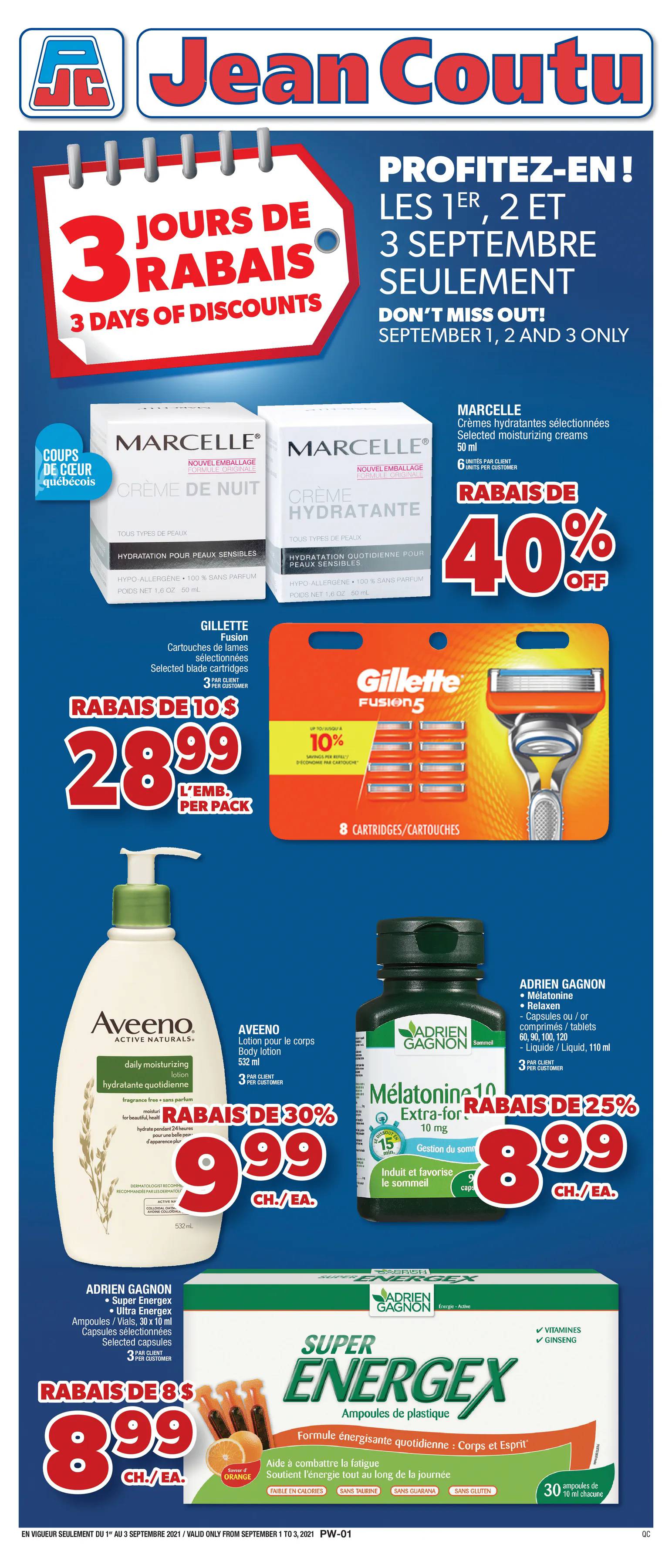 Circulaire Jean Coutu du 26 Août au 1 Septembre 2021 Circulaire en ligne