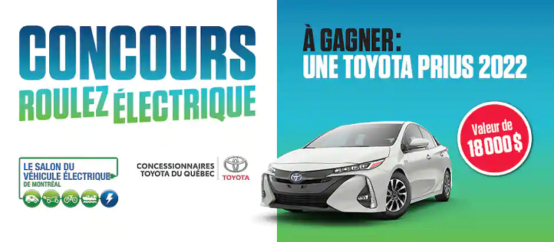 Concours Roulez électrique avec la toute nouvelle Toyota Prius 2022!