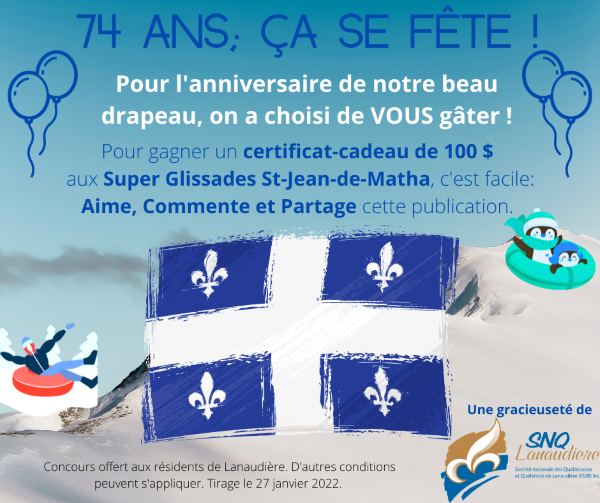 Concours Gagnez un Certificat-cadeau de 100 $ aux Super Glissades St-Jean-De-Matha!