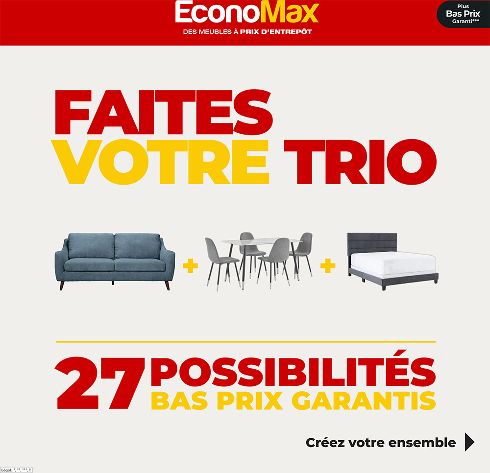 Circulaire EconoMax Ameublements.ca