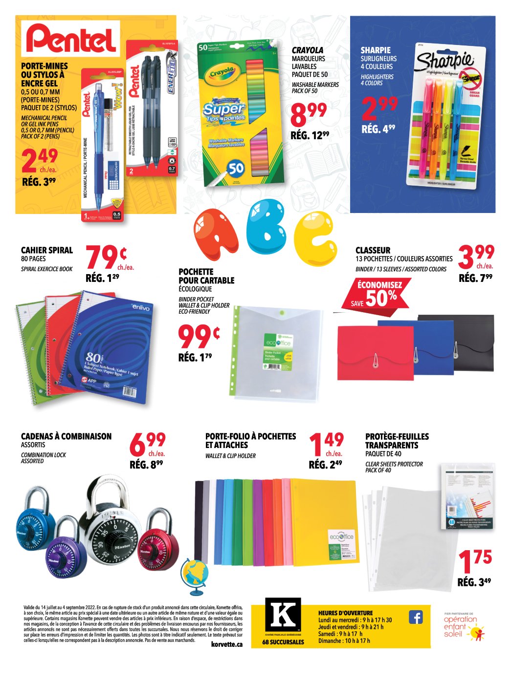 Circulaire des Magasins Korvette Circulaire en ligne