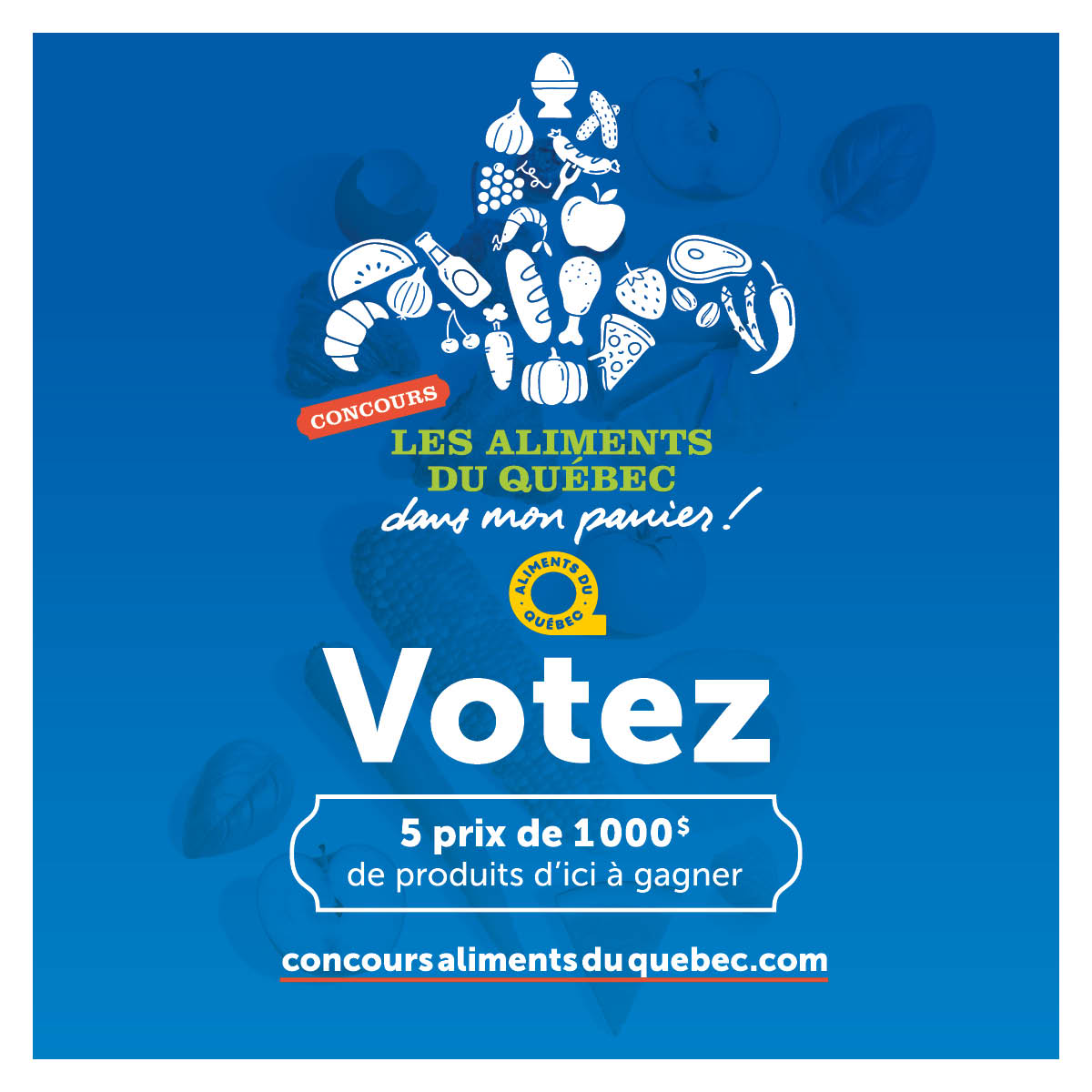Concours Les Aliments du Québec Gagnez 1000$ en Produits Alimentaires Québécois!