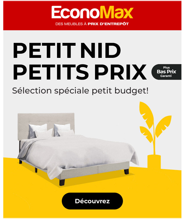 Découvrez la Sélection Spéciale Petits Budgets