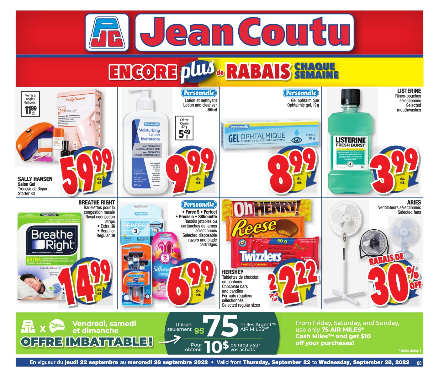 Circulaire Jean Coutu - Encore Plus de Rabais - Page 1