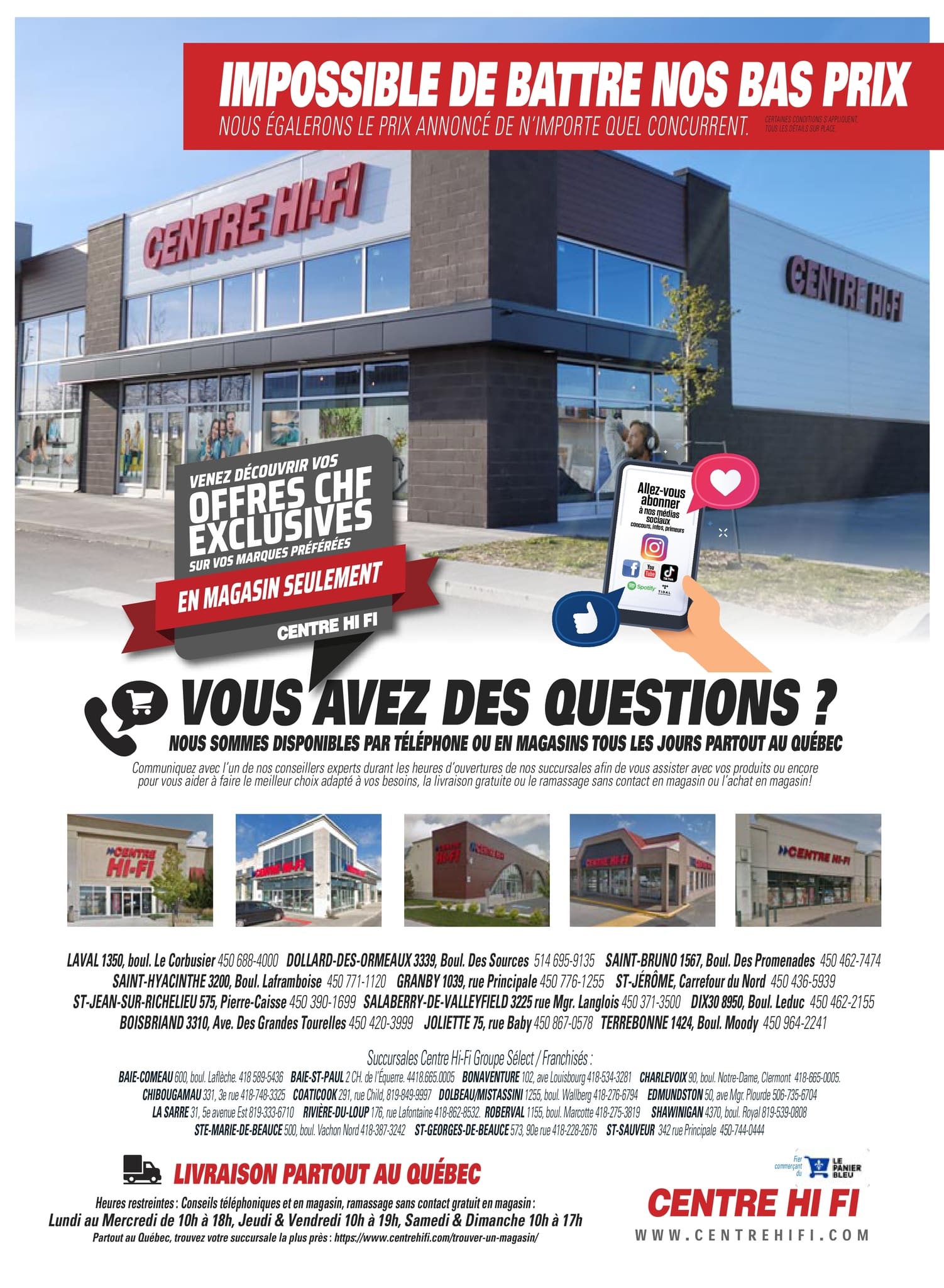 Circulaire Centre HI-FI