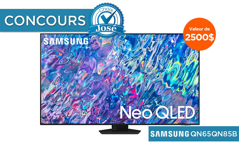 Concours Gagnez un téléviseur Neo QLED 4K 65 pouces de Samsung d'une valeur de 2500$!