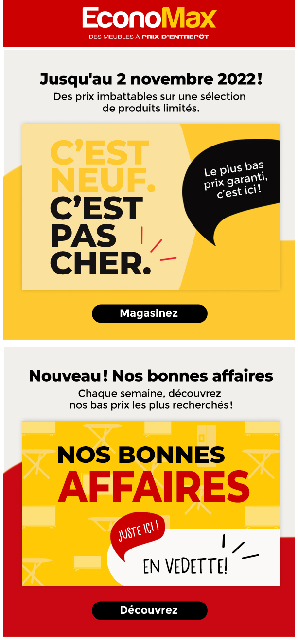 EconoMax Montréal PointeauxTrembles Ameublements.ca