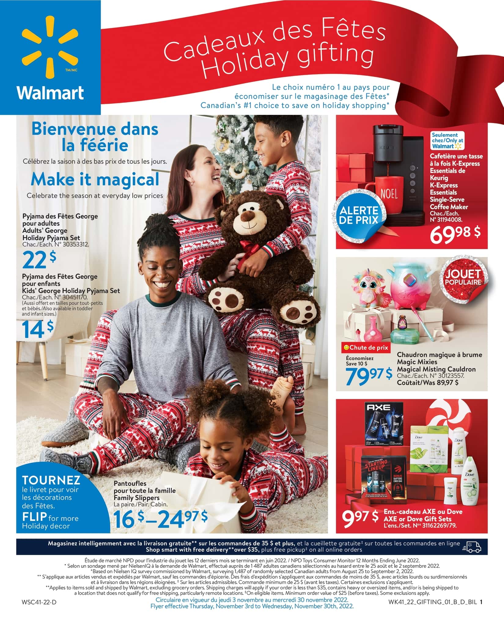 Circulaire Walmart - Cadeaux des Fêtes - Page 1
