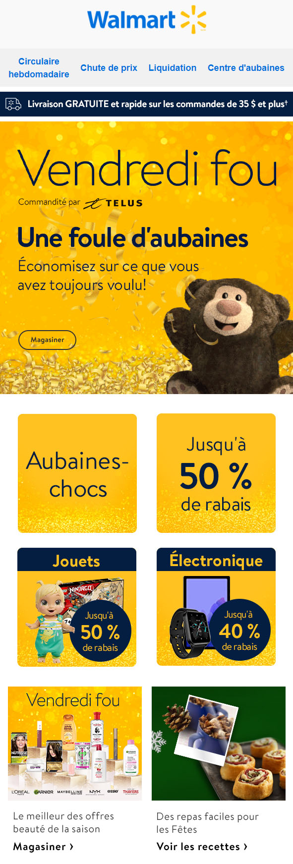 Les Aubaines-chocs du Vendredi Fou sont ici
