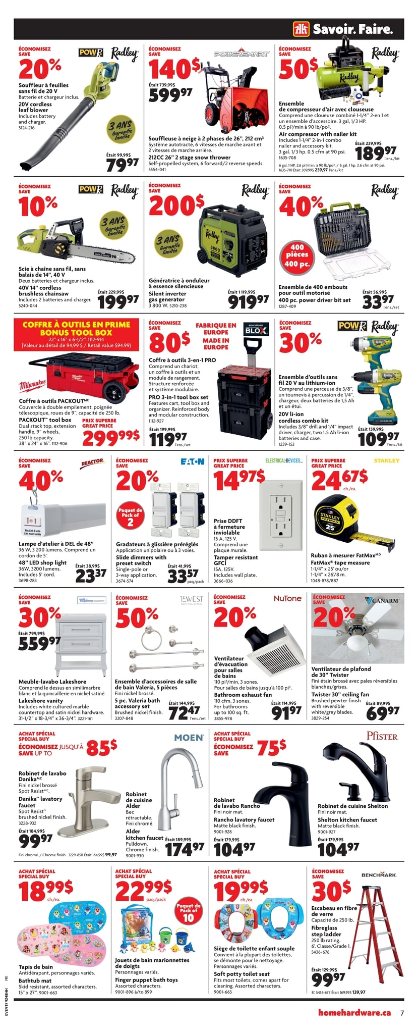 Circulaire Home Hardware - Solde du Vendredi Fou