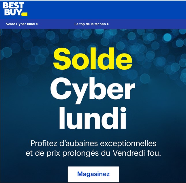 Cyber Lundi Best Buy