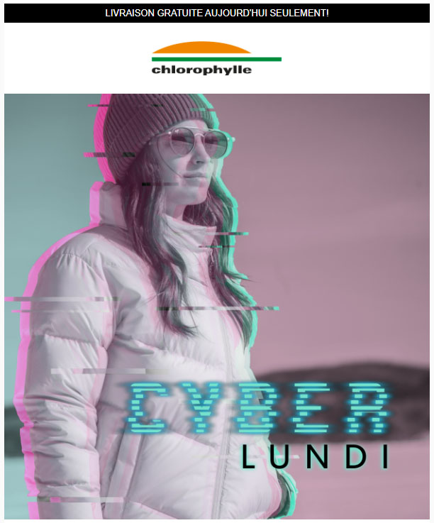 Cyber Lundi : Livraison Gratuite + jusqu'à 60% de Rabais!
