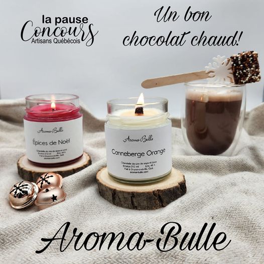 Concours Gagnez 2 bougies offertes par Aroma-Bulle!