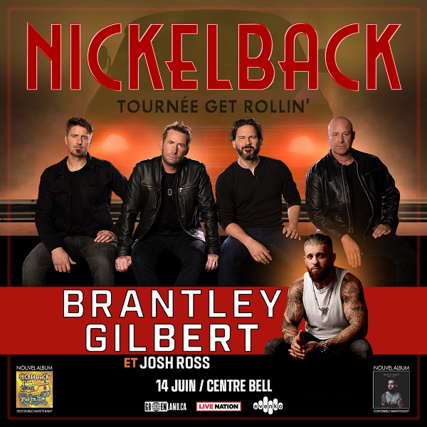 Concours Gagne ta paire de billets pour voir NICKELBACK au Centre Bell!